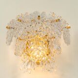 pair of crystal wall lights by Kinkeldey, Germany, 1970s.