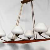 Scandinavian 6-light chandelier from the 60s