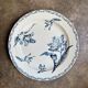 Large round Lunéville plate in blue ironstone, "Tulip" service.