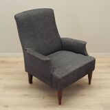 Grey armchair, Italian design, 1970s, production: Italy
