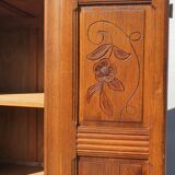 Art deco cabinet bookcase dark oak l135