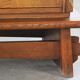 Vintage Danish Baroque Brutalist Style Oak Cabinet 1960s
