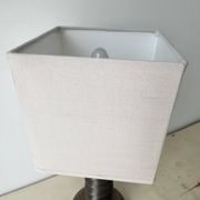 Pied de lampe rustique en bois tourné années 50, luminaire rustique vintage