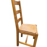 Set of 6 solid wood dining chairs