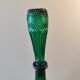 Large vintage Empoli carafe from Italy in green glass.