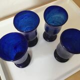 4 blown glasses
