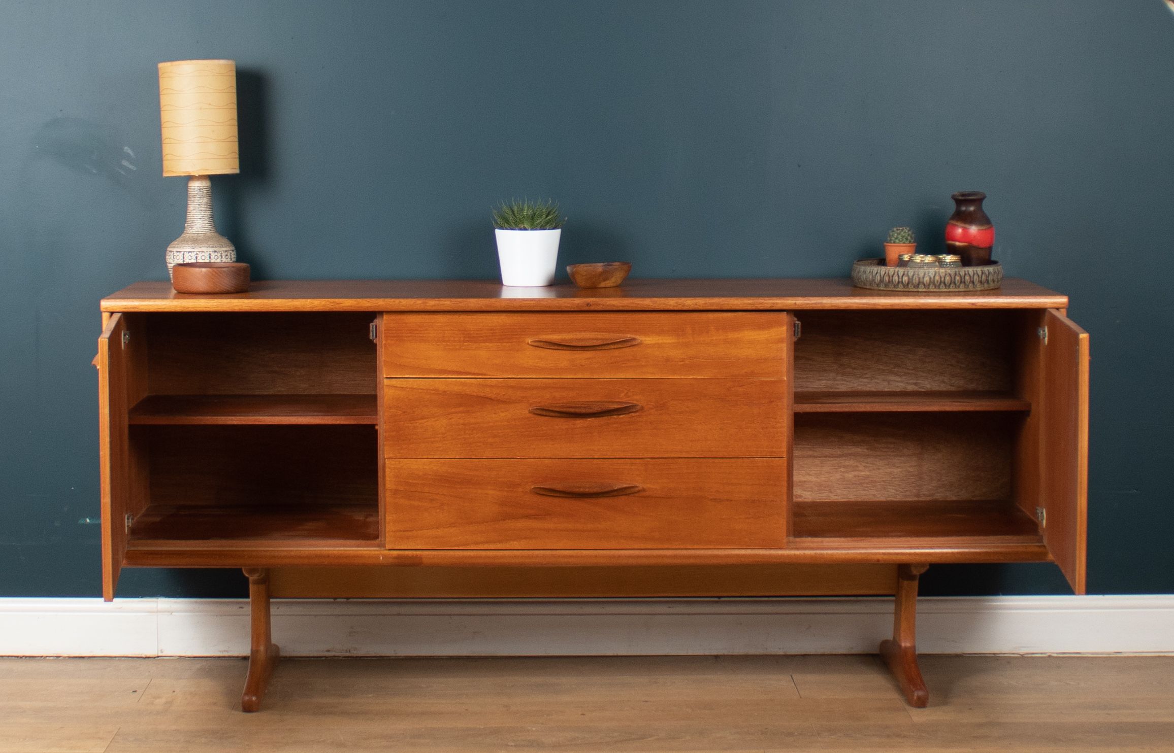 Retro teak 1960s mid century sideboard by austinsuite