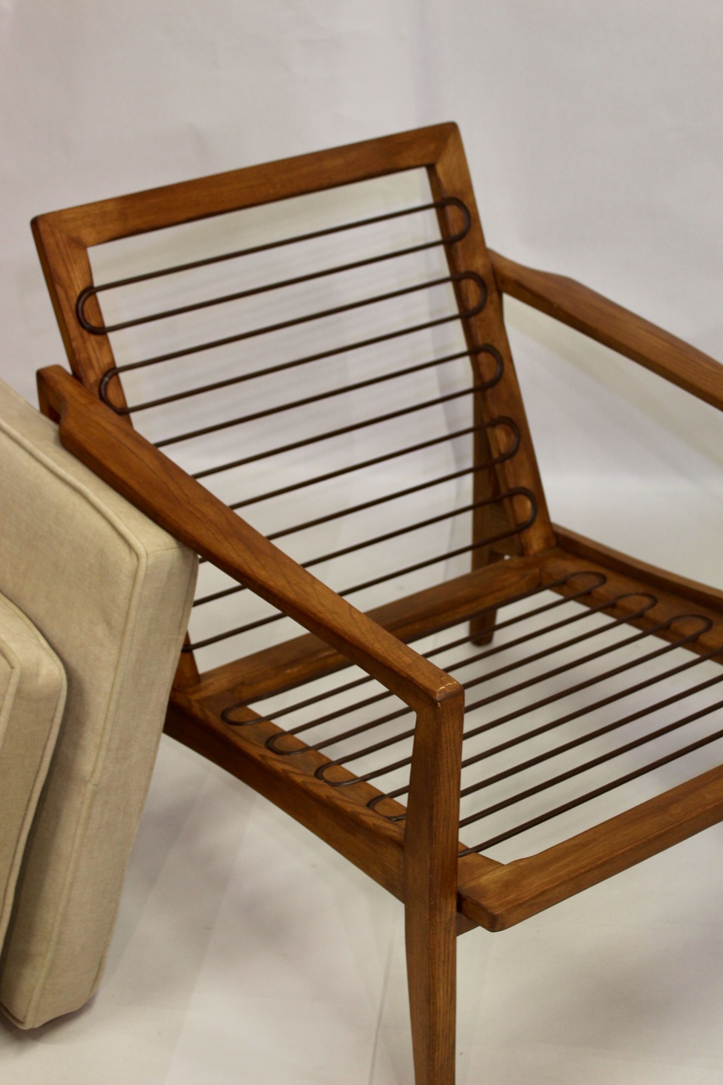 Pair of 60s Scandinavian style armchairs