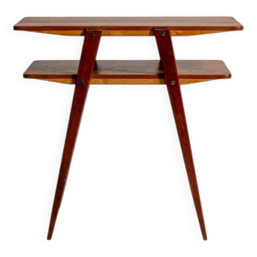 Swedish teak and mahogany side table, 1950s