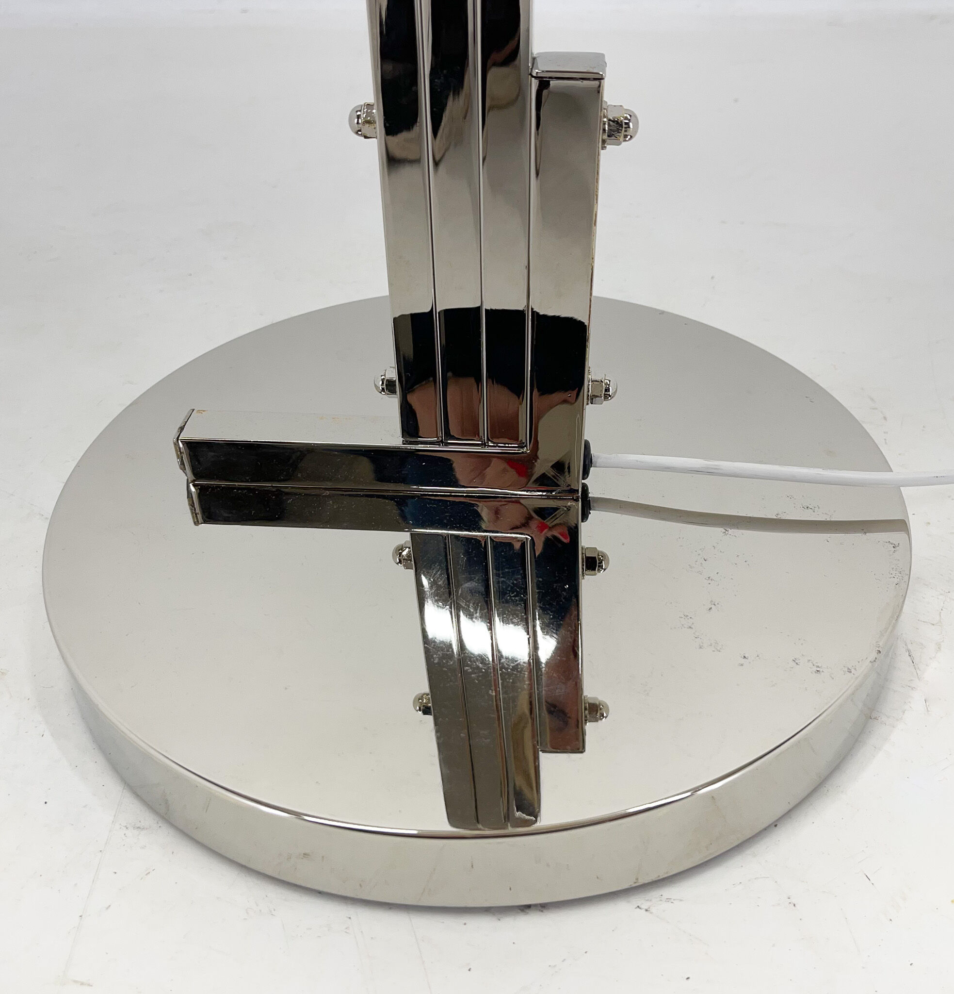 Italian Chrome & Murano Glass 'Magic Mushrooms' Floor Lamp, 1970's