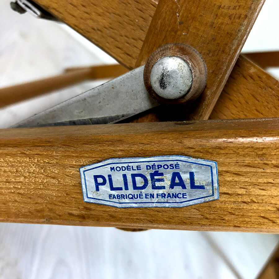 Paire de fauteuils pliants Plidéal vintage 50's