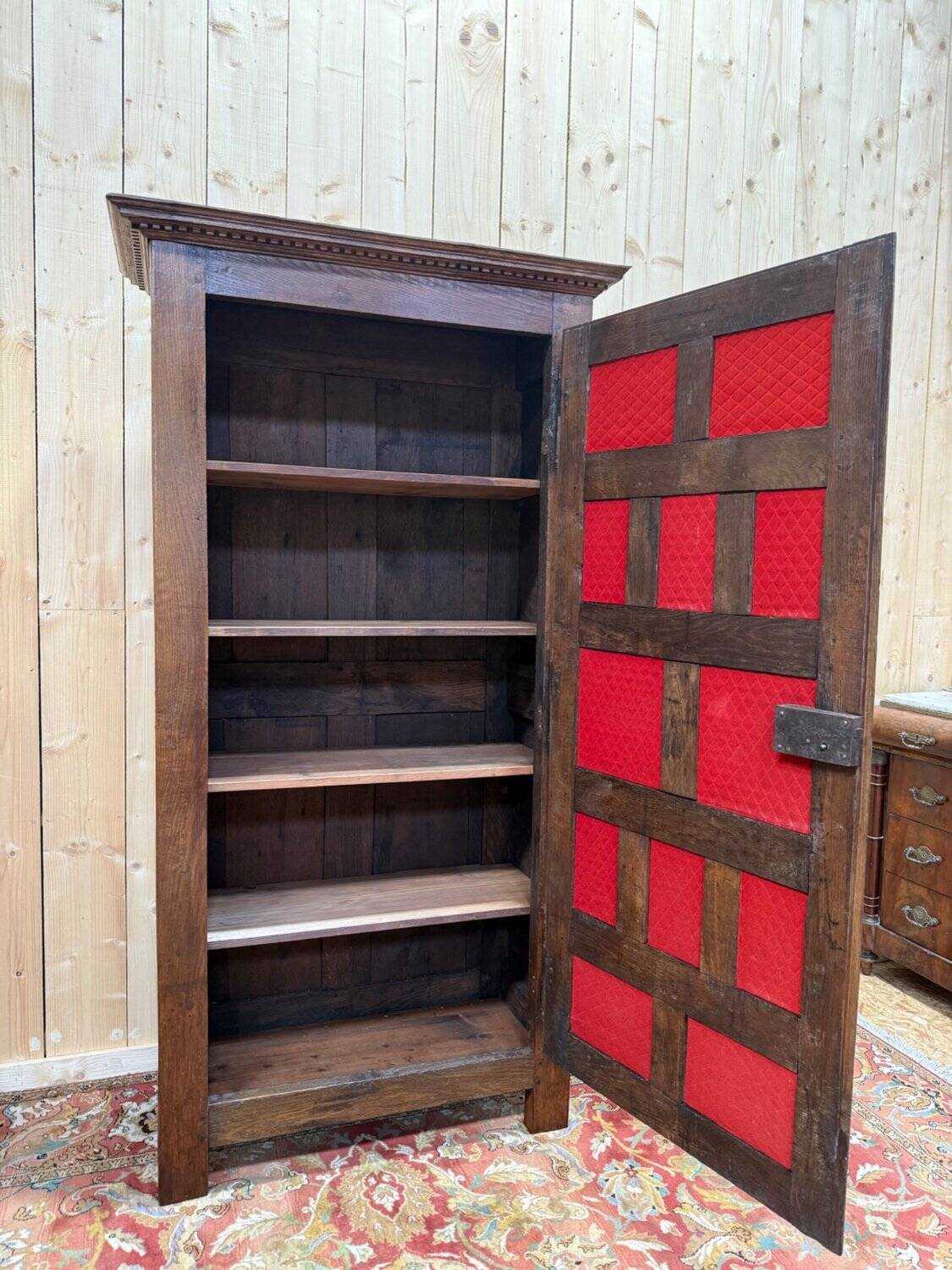 High period bonnetière - Renaissance in solid oak, panelled