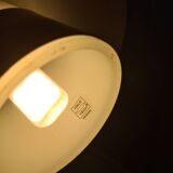 Scandinavian-inspired black and chrome table lamp