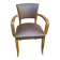 Art Deco bridge armchairs in leather from the 1950s.