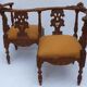 Seat two-seater said confidant - Italian work, late 19th century