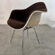 Old Charles and Ray Eames Vitra design armchair from the 70s fiberglass armchair fabric