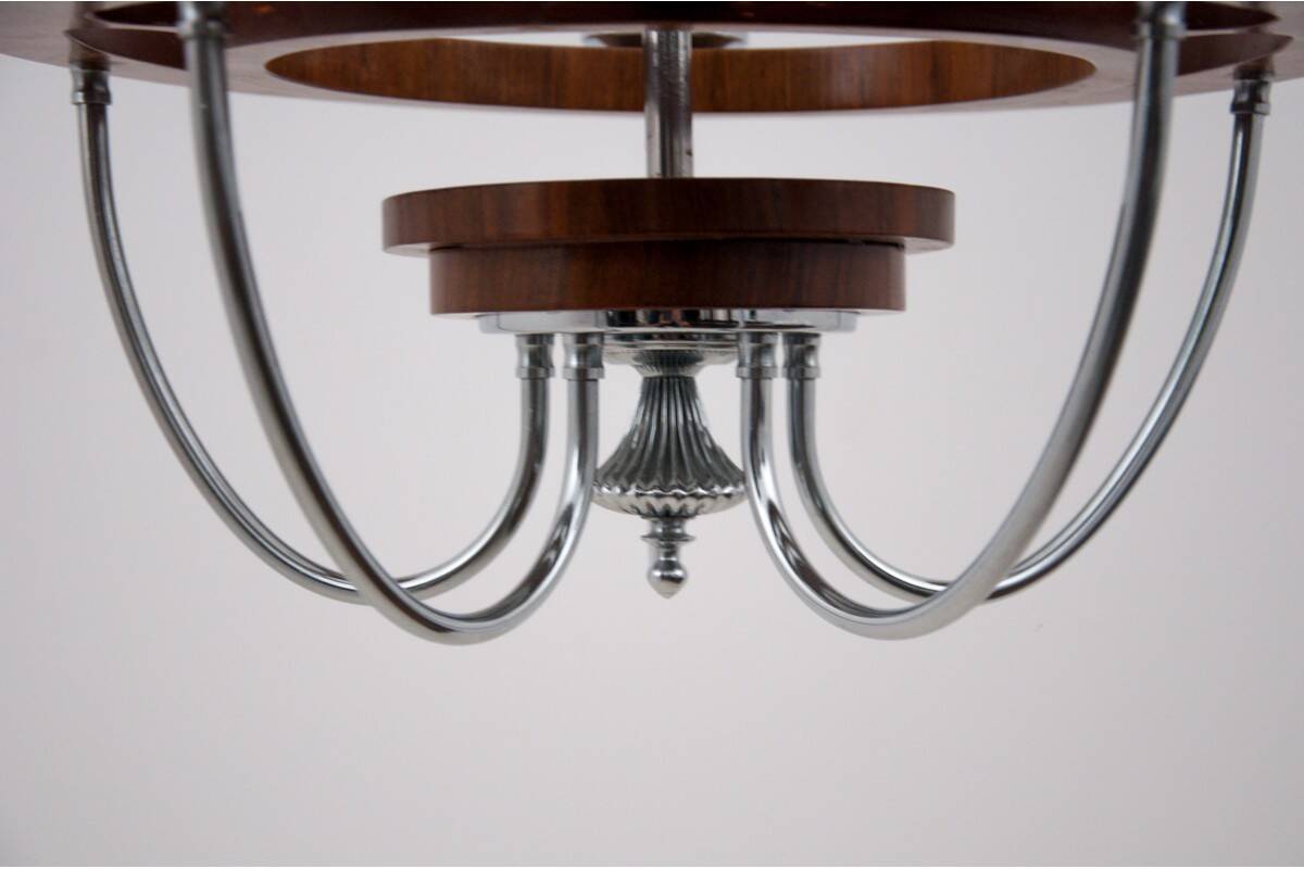 Art Deco chandelier, 1950s, Poland