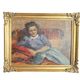 HSP portrait of a young woman seated, signed Lilly Véréa 20th century.
