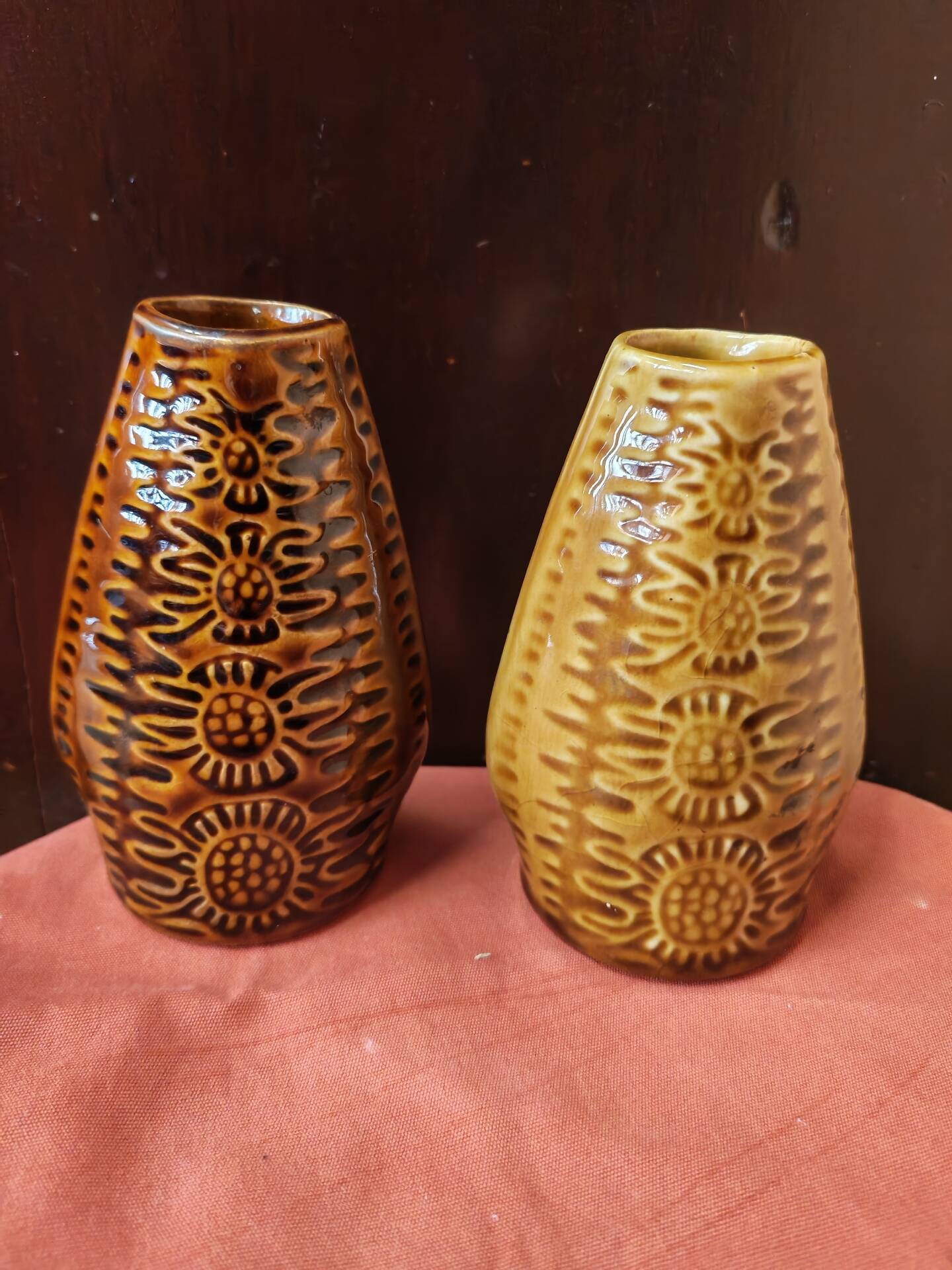 Pair of vases New Look Poland Mirostowice 1970