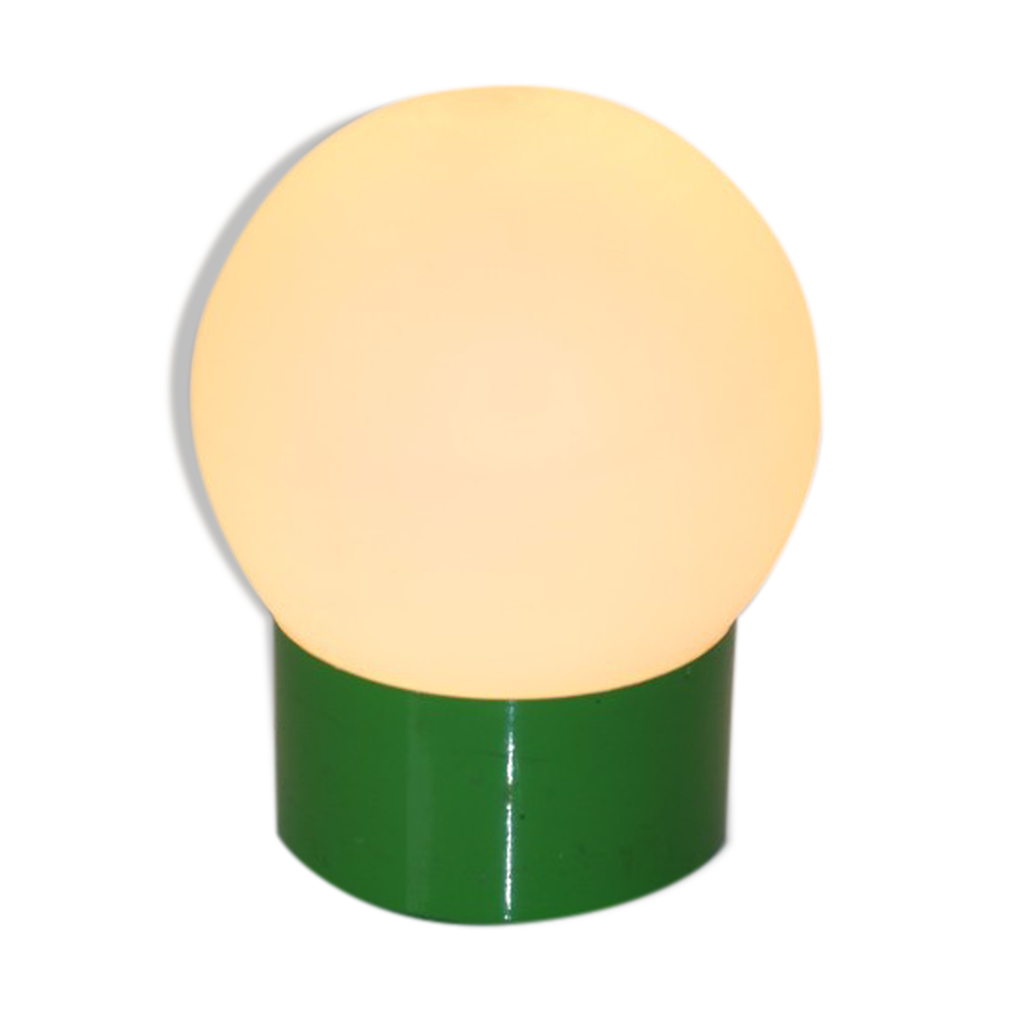 Lampe acier vert opaline
