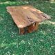 Coffee table in solid walnut