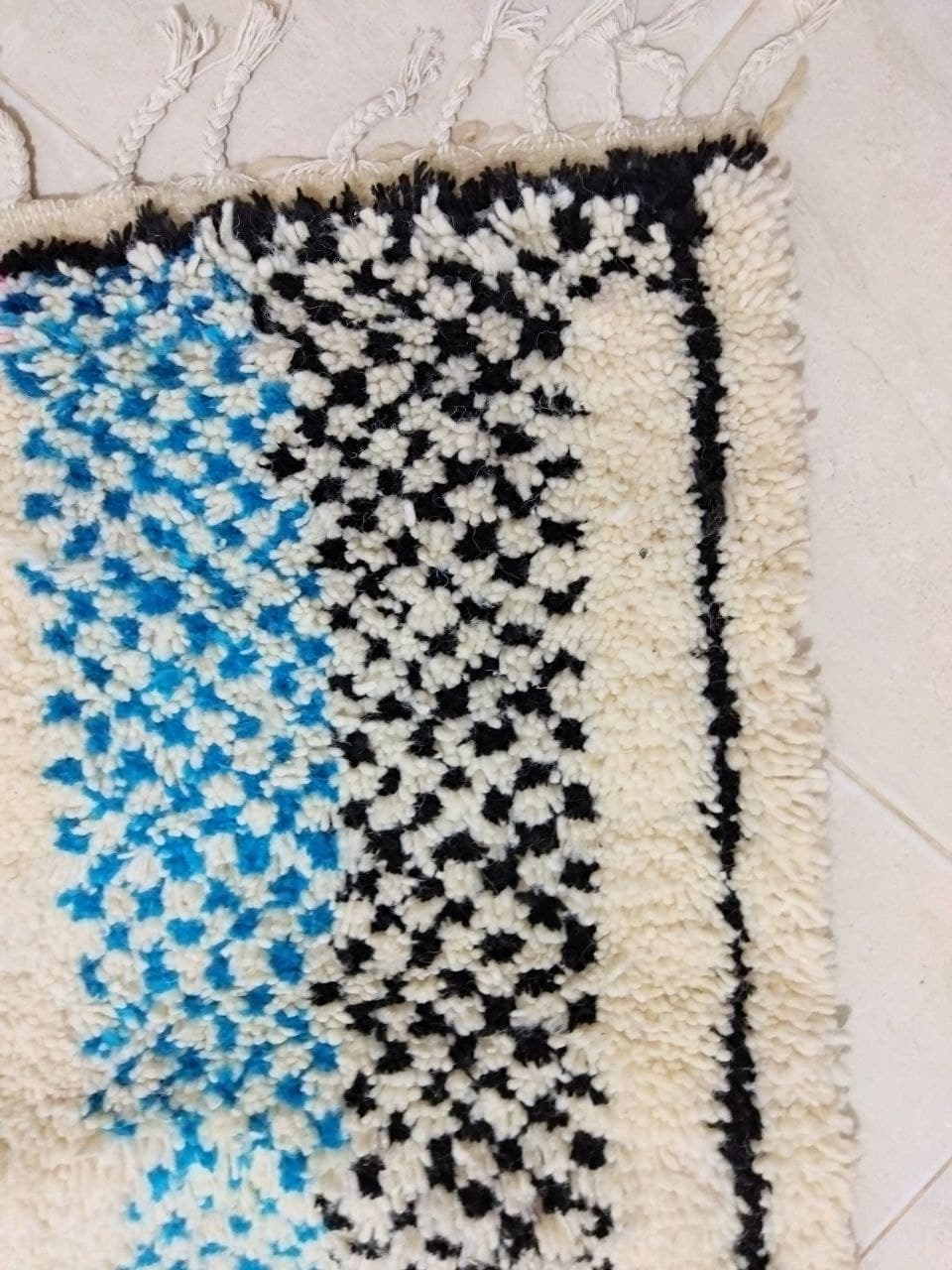 Tapis berbère marocain tribal coloré 255 x 158cm