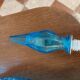 Blue glass carafe