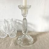 Vintage glass candle holder