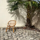 Fauteuil rotin enfant