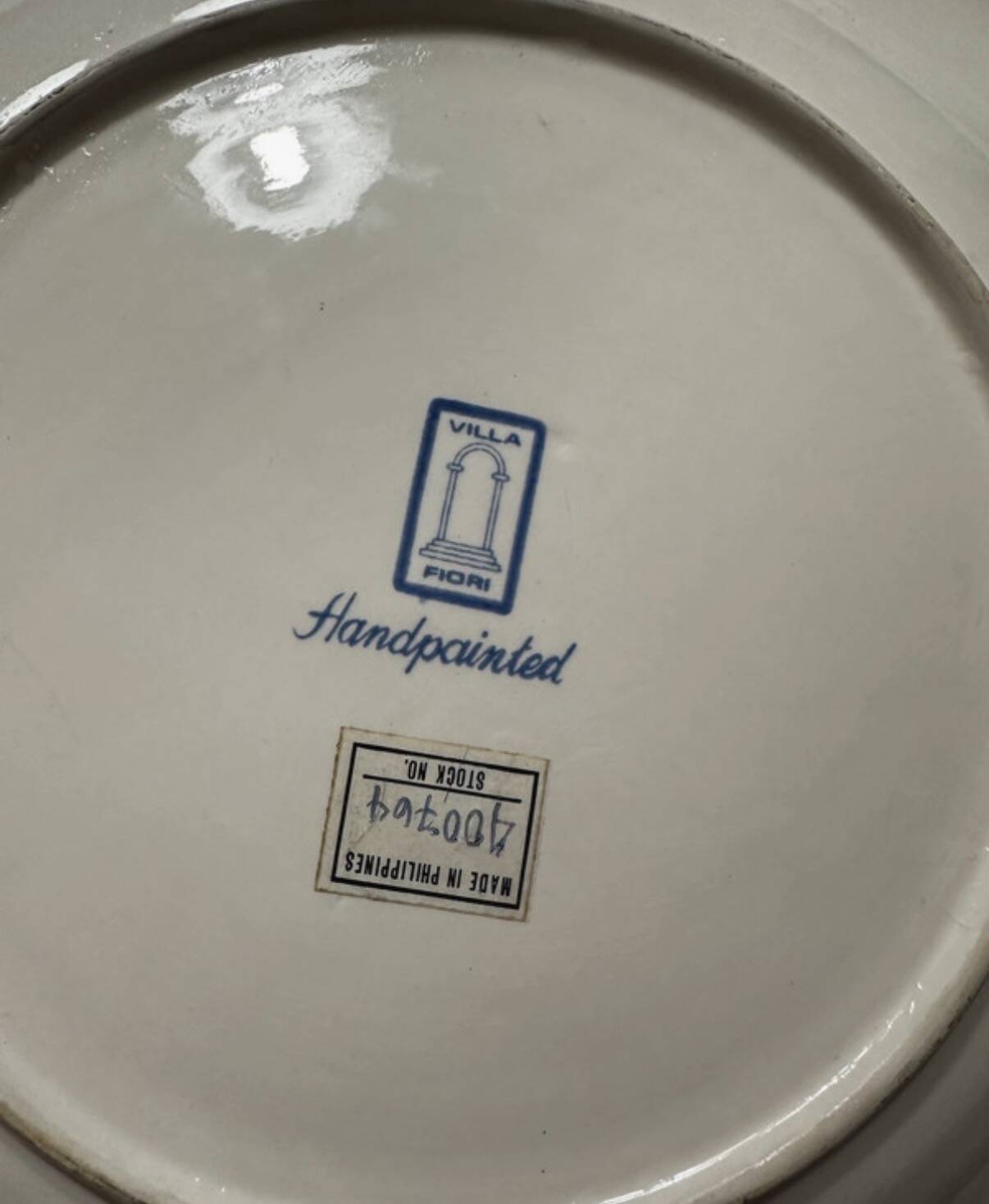 Assiette villa fiori corbeille de fruit