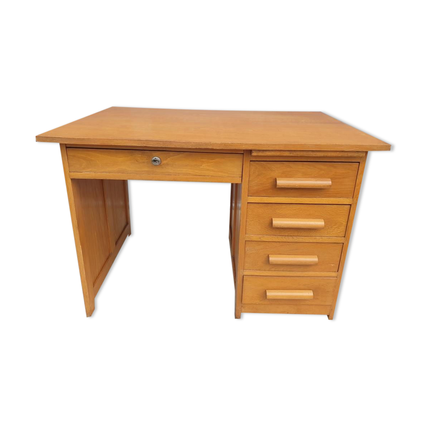 Desk 5 drawers 1 tablet vintage 1950