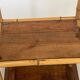 Table d'appoint, desserte en bambou et bois, vintage