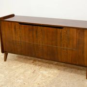 Mid-century walnut dresser by František Jirák, storage cabinet, 1970s