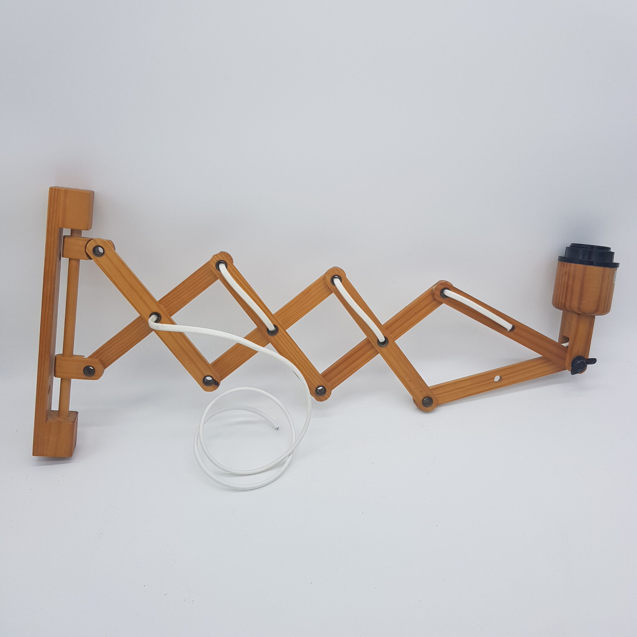 Scandinavian sconce in vintage wood