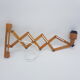 Scandinavian sconce in vintage wood