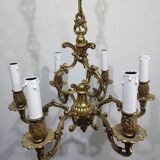 Lustre 6 lumières en bronze