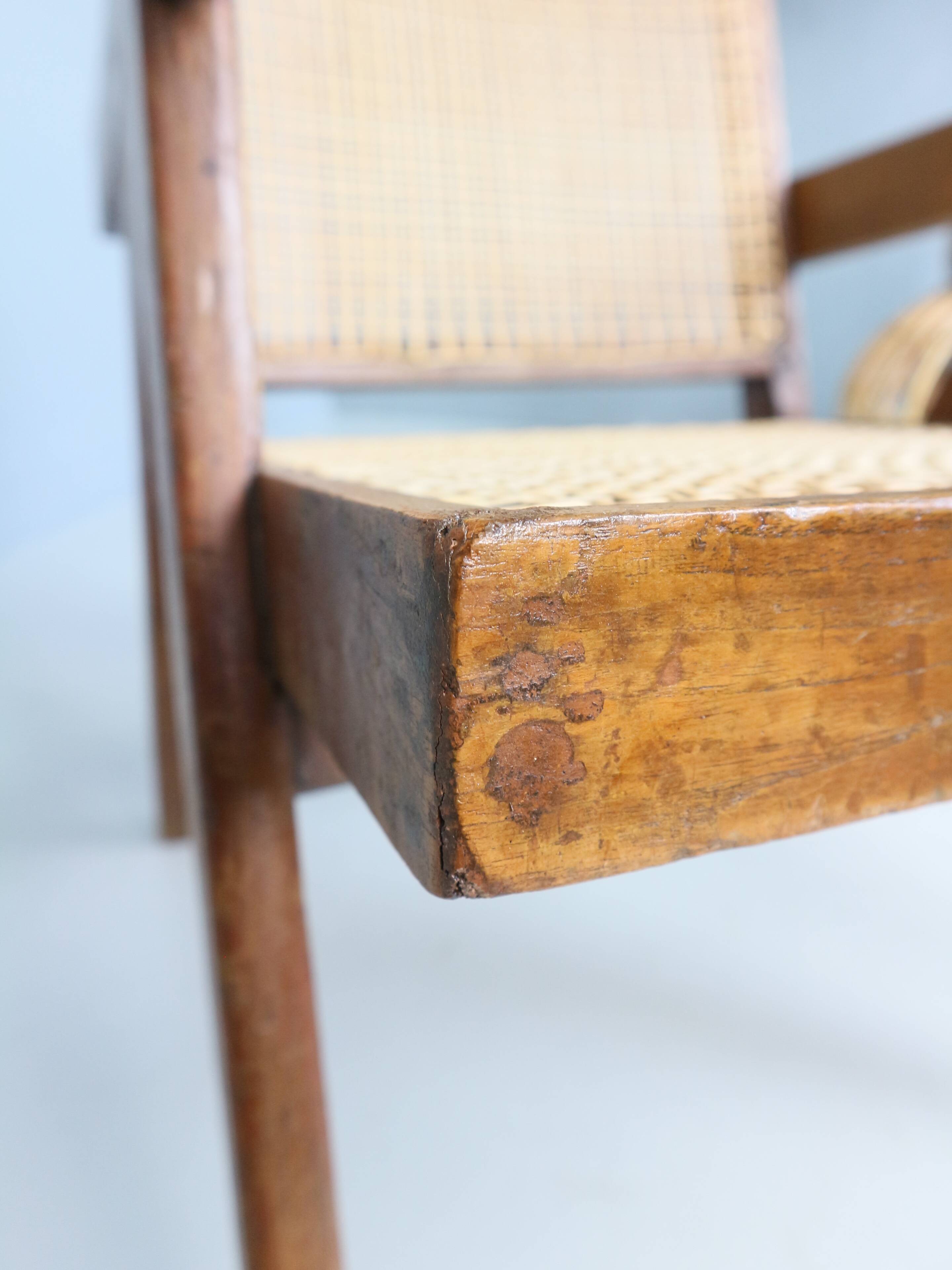 Pierre Jeanneret PJ-SI-29-A Easy Cane Chair / Authentic Mid-Century Modern