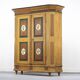 Rustic Farmhouse Folk Art Painted Bridal Cabinet