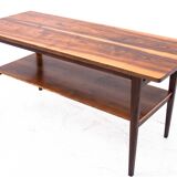 Table basse en noyer du milieu du siècle, Pologne, années 1950