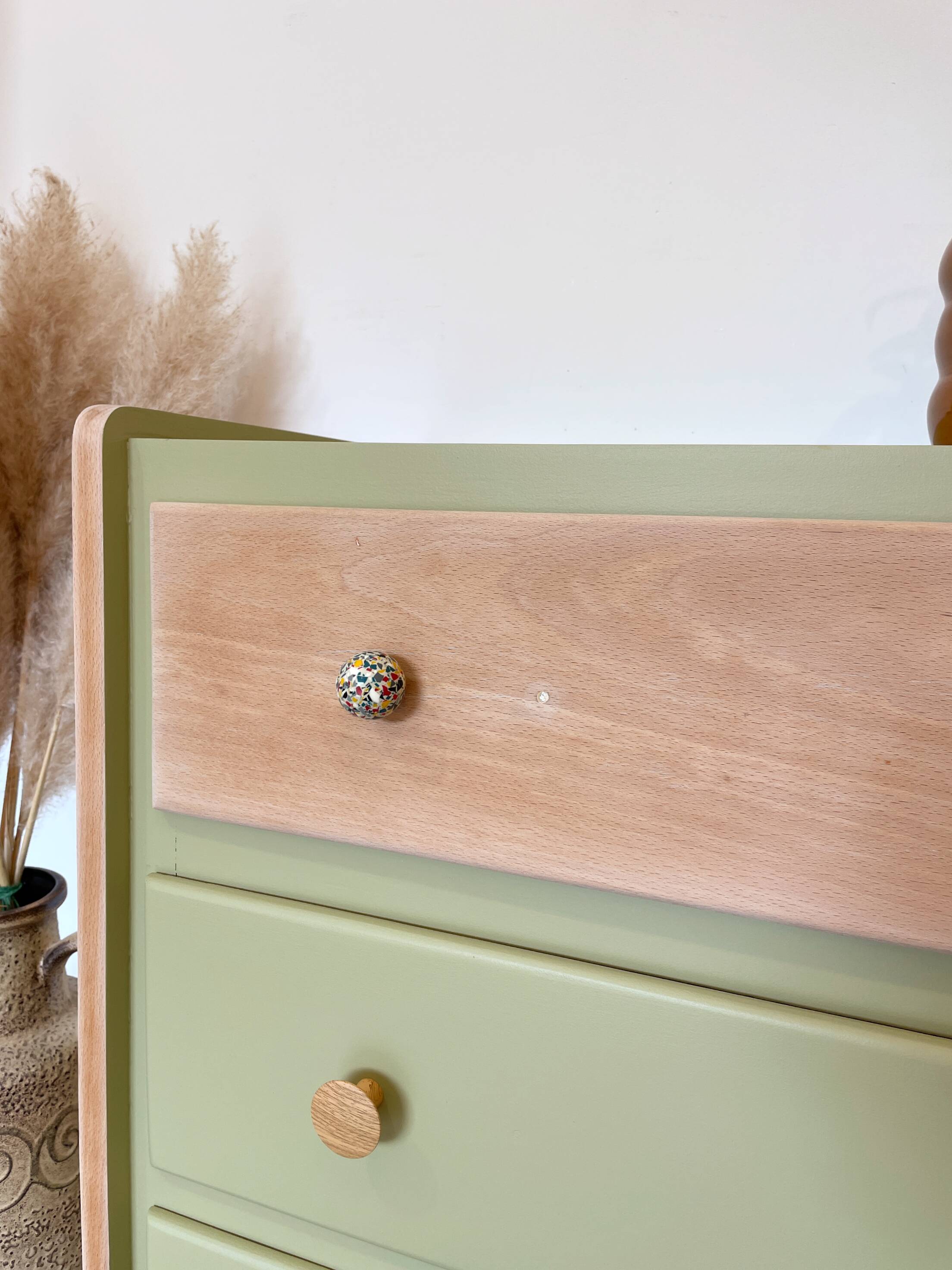 1960s commode with tapered legs.
