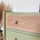 1960s commode with tapered legs.