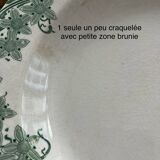 Set of 10 "Prunelle" plates Boch La Louvière
