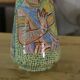 Colorful Italian ceramic mosaic pattern vase, 1960s