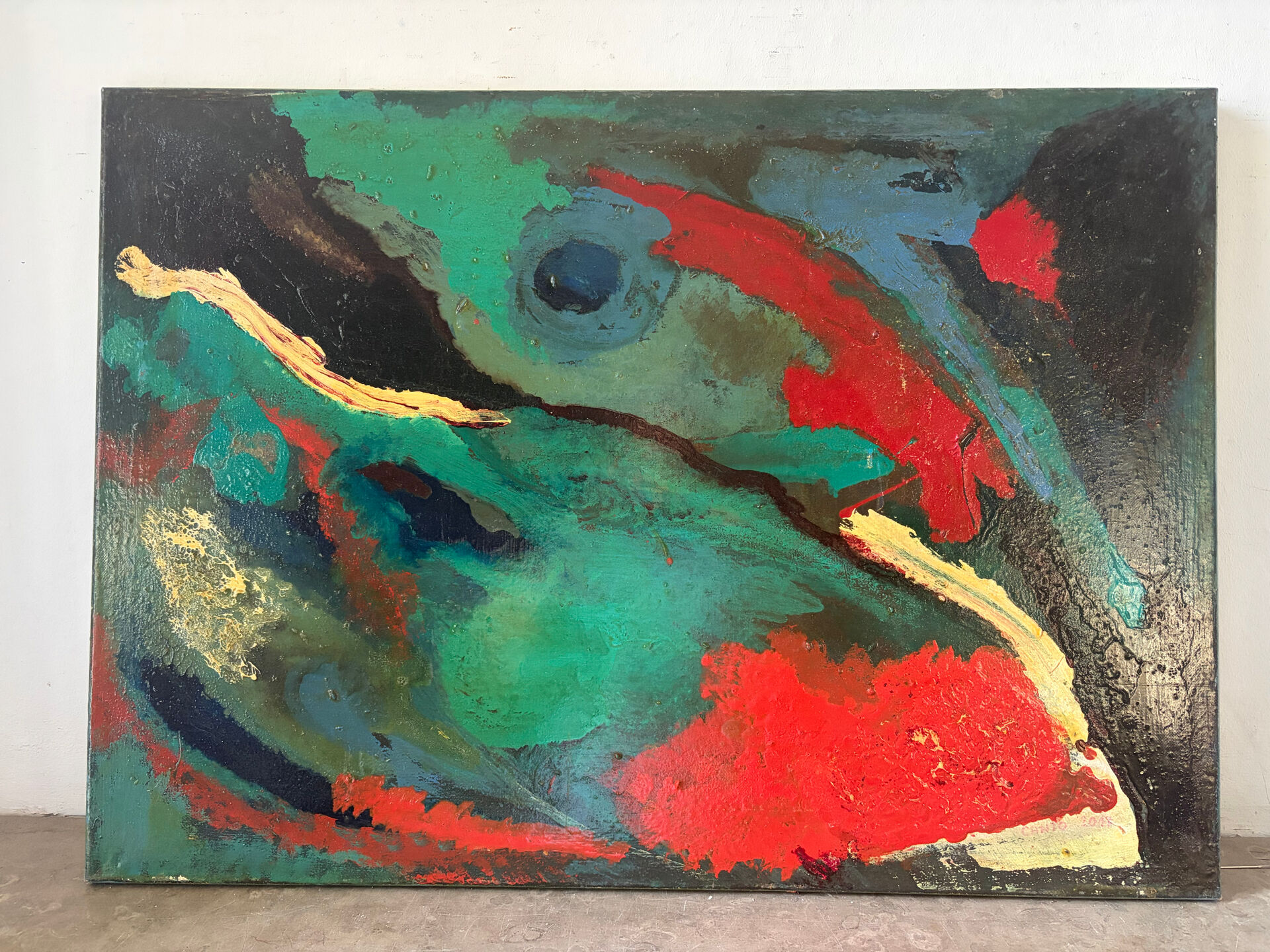 Modern abstract signed Canto 2017