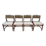Set of 4 Authentic Mid-Century Danish Teak Dining Chairs