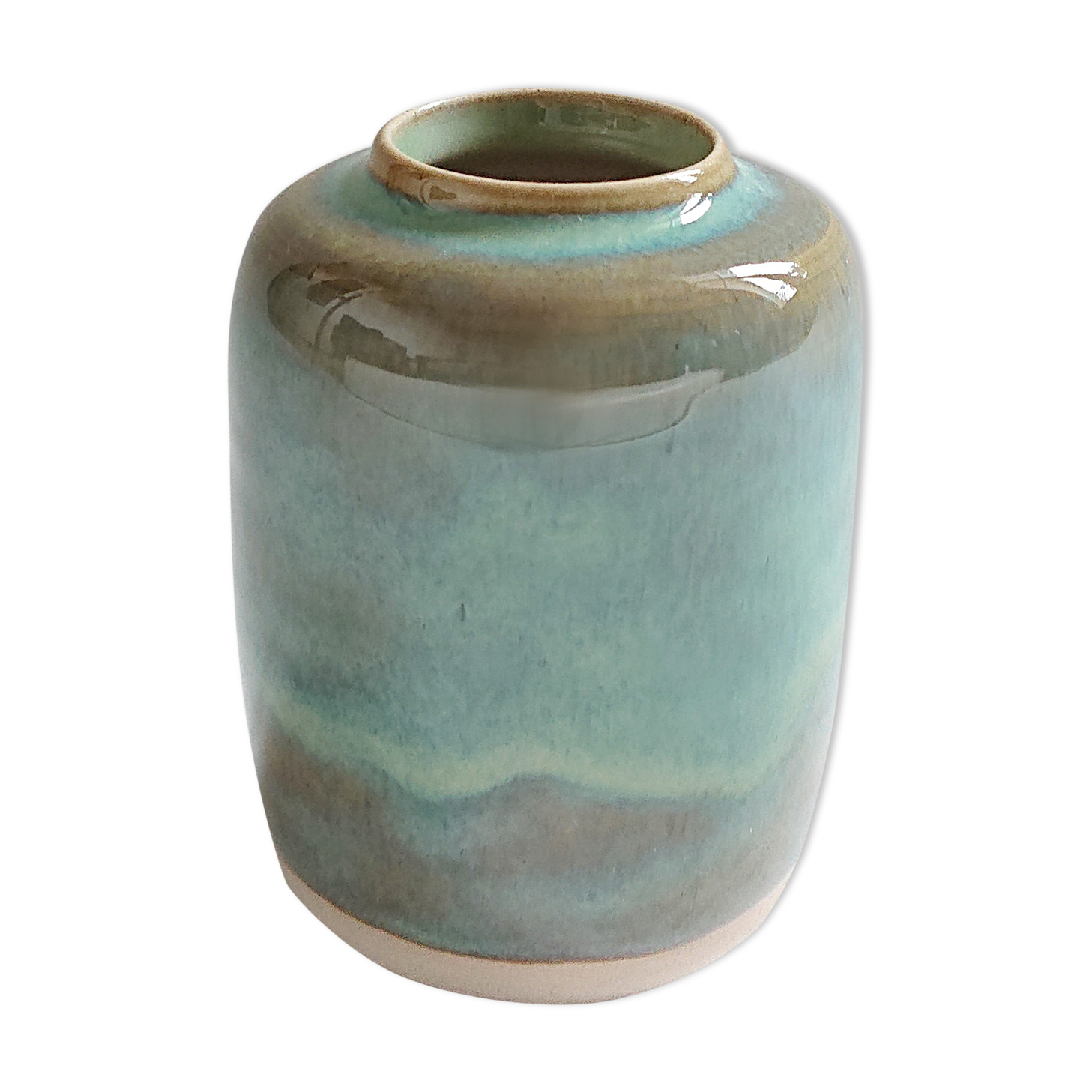 Vase celadon cocoon