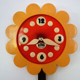 Vintage Kiva flower wall clock