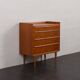 Danish mid-century teak dresser with four drawers, 1960s