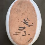 Small Vallauris dish with thistle