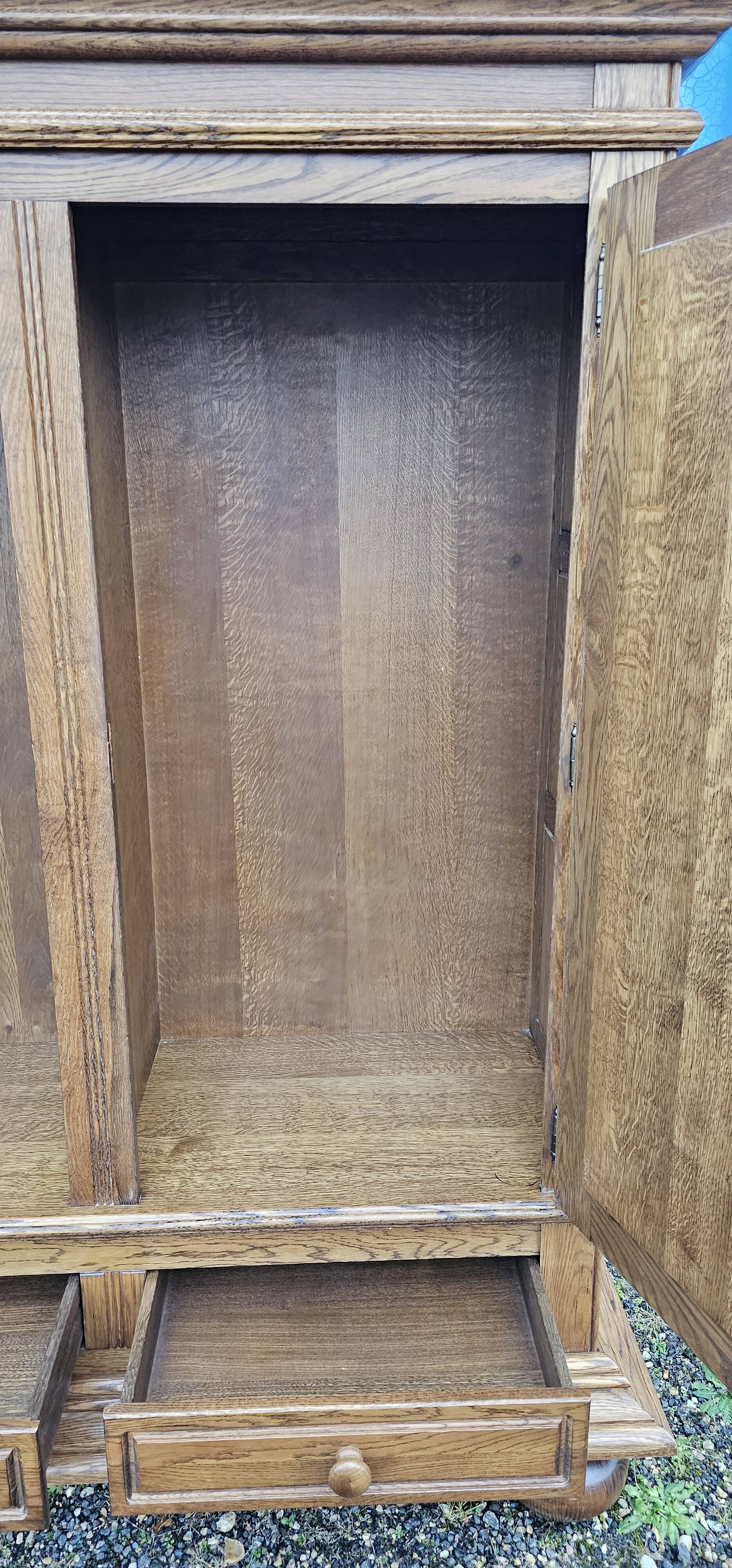 Oak wardrobe - wardrobe